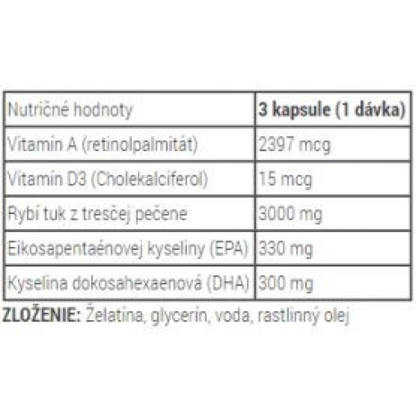 Metabolic Nutrition - Fish 3000 180 caps Metabolic Nutrition