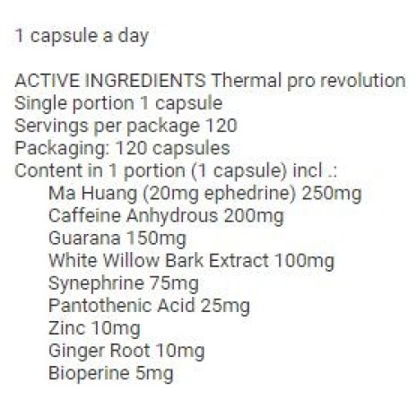 Revange Nutrition - Thermal pro revolution 60 kapsul Revange Nutrition